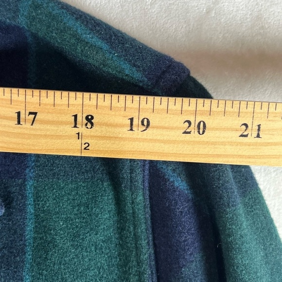 Wallace & Barnes Military Wool Blackwatch Chore Coat Tartan Flannel Shacket - Picture 10 of 13